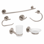 ACCESORIO P/BA?O 6PZA SATIN GRIVEN GV-SF60200-SBS