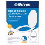 ASIENTO WC 18.5″ ELONG C/SUAVE BLANCO GRIVEN A367-LPA-237
