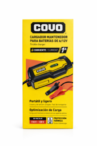 CARGADOR P/BATERIA 6/12V MINI COVO CV-BCM-1A