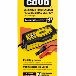 CARGADOR P/BATERIA 6/12V MINI COVO CV-BCM-1A
