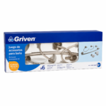ACCESORIO P/BA?O 6PZA SATIN GRIVEN GV-SF60200-SBS