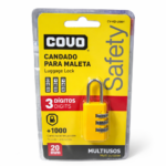 CANDADO PLANO 20MM COMBINACION BLIST COVO CV-KD-20BY