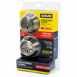 CERROJO CILINDRO/CILINDRO CUAD SATIN COVO CV-DDSQ-SN