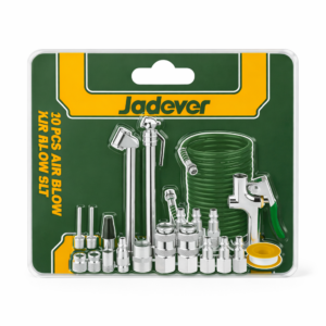 JGO PISTOLA AIRE C/ACC 1/4″ 20 PZA JADEVER JDQP9431