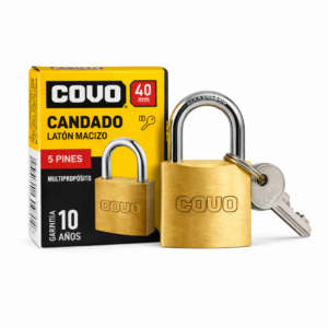 CANDADO LATON 40MM CJA COVO CV-HL164-40MM