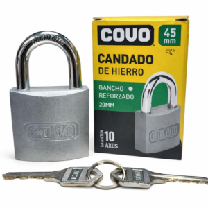 CANDADO PLANO 45MM HIERRO CJA COVO CV-PDI-45MM