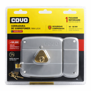 CERRADURA SOBREPONER C/F IZQ CAJA COVO 50121-3M-LC