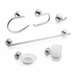 ACCESORIO P/BA?O 6PZA CROM GRIVEN GV-CH60200-SBS