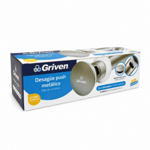 DESAGUE LAV PUSH C/REBOS SATIN GRIVEN GV-PL220S