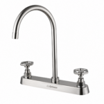 GRIFERIA FREG DOB C/CISNE A/INOX GRIVEN GVS-SCF-2B