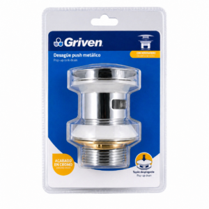 DESAGUE LAV PUSH C/REBOS CROM GRIVEN GV-RP-PL220