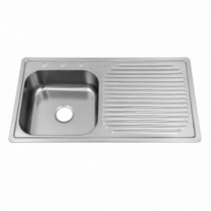 FREGADERO 1TINA 100X50X15CM DER C/ESCURR GRIVEN 10050EF