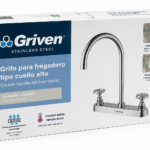 GRIFERIA FREG DOB C/CISNE A/INOX GRIVEN GVS-SCF-2B