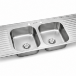 FREGADERO 2TINA 150X50X16CM DOB ESCURR GRIVEN A367-15050D