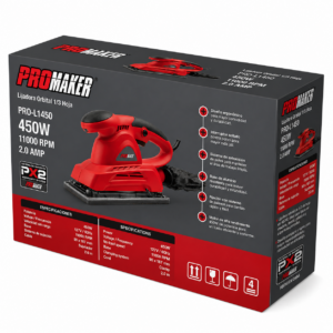 LIJADORA D/PALMA 1/2 HOJA 300W 1200 OPM PROMAKER PRO-LO300