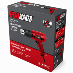 PISTOLA D/CALOR 1200W TEMP. DOBLE 120V PROMAKER PRO-PC1200