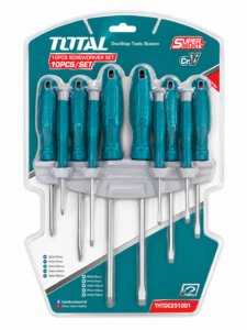 SET DESTORNILLADOR 2″-6″ 10 PZA TOTAL THTDC251001