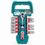 JGO DADO C/RACHET 1/4″ 12 PZA TOTAL THT14114126