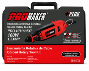 MOTO-TOOL 160W C/BOQ 3/32″1/8″ 40PZA PROMAKER PRO-HR160KIT