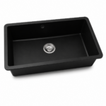 FREGADERO 1TINA B/TOPE 68X45X 22CM NEGRO GRIVENELITE GRV6845