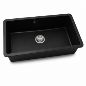 FREGADERO 1TINA B/TOPE 68X45X 22CM NEGRO GRIVENELITE GRV6845