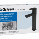 GRIFERIA LAV ALTA MONOM NEGRO GRIVEN GV-TMBF-SQ