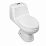 WC ONE PIECE RIMINI ELONG BOTON BLANCO VENCERAMICA