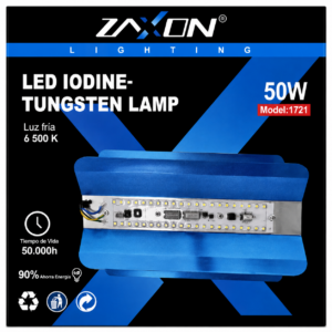 REFLECTOR LED 50W 6.5K MV S/CUBIERTA ZAXON 1721