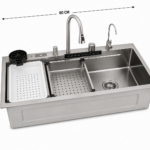 FREGADERO INTEL EMP A/INOX CRO 80*46*22CM ZAXON JZ-5014D