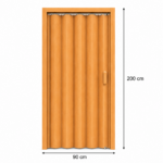 PUERTA PLEGABLE 90CMX200CMX6MM CEDRO CHERRY IDHEA AG-FDF462-2