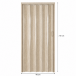 PUERTA PLEGABLE 90X210CMX0.6MM BEIGE HOME KIT OAK-00D