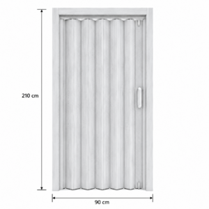 PUERTA PLEGABLE 90X210CMX0.6MM GRIS HOME KIT OAK-00