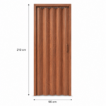 PUERTA PLEGABLE 90X210CMX0.6MM MADERA HOME KIT ELM-384