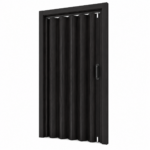 PUERTA PLEGABLE 90X210CMX0.6MM NEGRO ESPRESSO HOMEKIT ASH-091