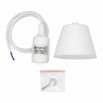 LAMPARA COLG 1MT E-27 S/BOMB BLANCO ANGEL LIGHT DLP-1M