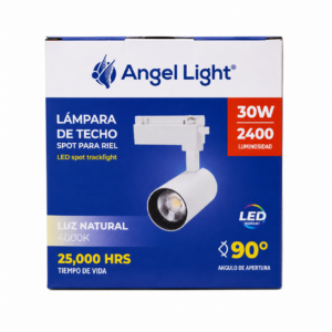 LAMPARA BLANCA P/RIEL 30W 40K ANGEL LIGHT AL-R230-30W-W