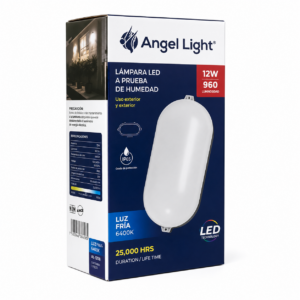 LAMPARA VAPOLETA LED12W BCO ANGEL LIGHT AL-FCE-12W-W