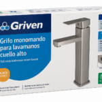 GRIFERIA LAV ALTA MONOM SATIN GRIVEN GV-TMSF-SQ