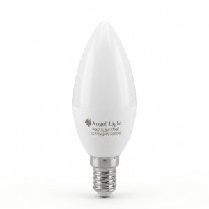 BOMBILLO LED VELA 5W 27K 110V E-14 ANGEL LIGHT A105-CSP-5Y-L