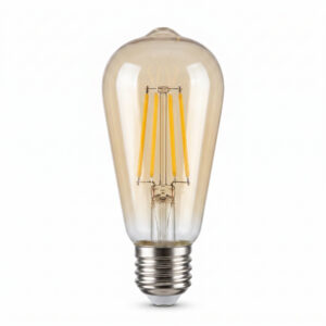 BOMBILLO LED VINTAGE 4W 27K 110V E-27 ANGELLIGHT A105A604W