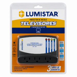 PROTECTOR VOLTAJE TELEVISORES 120V LUMISTAR PTV006