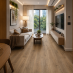 LAMINA VINIL FLEX P/PISO 91X15 CM 24UNI MADERA OVERLAND 024YK