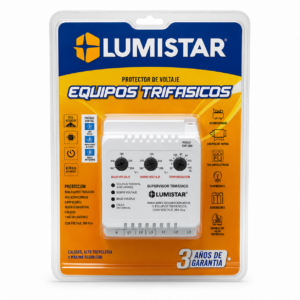 PROTECTOR VOLTAJE E/TRIFASICOS 220V LUMISTAR PTV009
