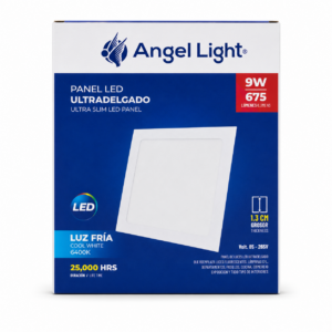 PANEL LED 9W CUAD EMP 5.7″ 64K ANGEL LIGHT PB003-9W