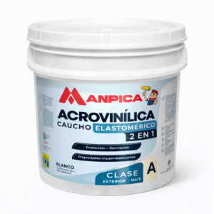 PINTURA MATE BLANCO 4GL ACROVINILICA MANPICA CEA100-40