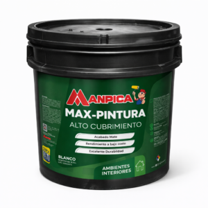 PINTURA MATE BLANCO 4GL MAX-PINTURA MANPICA CCC-100-40
