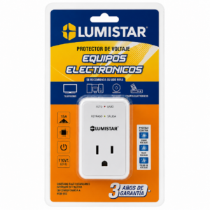 PROTECTOR VOLTAJE E/ELECTRICO 110V LUMISTAR PTV011
