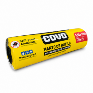 MANTO ADHESIVO BUTILO 50X10MT COVO CV-BW-15-0510M