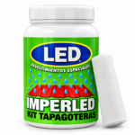 IMPERMEABILIZANTE KIT TAPA GOTERAS 1KG VERDE LED